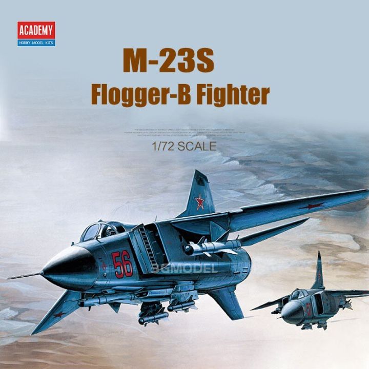 academy-12445-m-23s-เครื่องบินขนาด1-72สำหรับ-flogger-b-ชุดของเล่นพลาสติกเครื่องบินรบแบบ-diy
