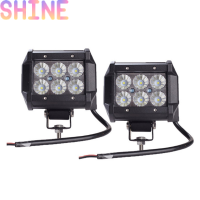 Shine 18W ไฟ LED ทำงาน4WD Offroad Spot FOG ATV SUV ute Driving Lamp สำหรับ JEEP