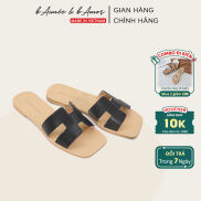 Dép chữ h nữ đi biển đế bệt dáng dép sandal quai ngang thời trang đẹp cao