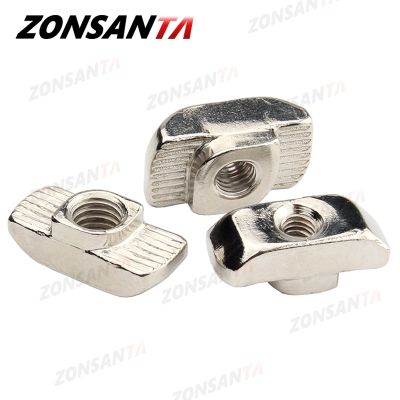 ZONSANTA T Slot Nut M3 M4 M5 M6 M8 T Nut Hammer Sliding Head 3D Printer Parts Fastener Connector 2020 3030 4040 Aluminum Profile