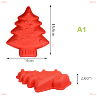 Dove แม่พิมพ์ซิลิโคนสำหรับทำเค้กชุดเครื่องมือตกแต่งเค้กถาดอบเค้กขนาดเล็กแม่พิมพ์พุดดิ้งขนมปังบิสกิตพุดดิ้งแม่พิมพ์ทำช็อคโกแลตสำหรับเทศกาลคริสต์มาส