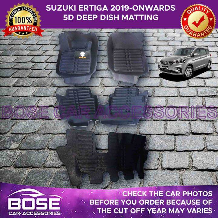 5D Black Deep Dish for Suzuki Ertiga 2019 2020 2021 2022 2023 Model
