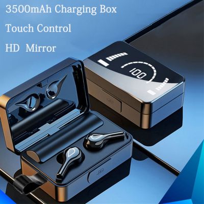 ZZOOI TWS Wireless Earphones 3500mAh Charging Box Bluetooth 5.1 Headphones 9D Stereo Sports Waterproof Earbuds Headset With Microphone In-Ear Headphones