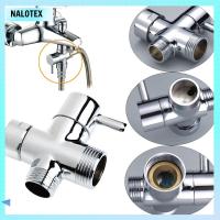 NALOTEX เครื่องพ่นโถสุขภัณฑ์ห้องน้ำลิ้นเปลี่ยนทางอากาศตัว T-Adapter หัวฝักบัวตัวเชื่อมต่อ3วิธี