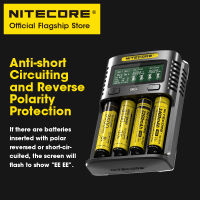 NITECORE UMS4สี่ช่องชาร์จแบตเตอรี่อัจฉริยะ USB 4A QC Fast ชาร์จ Superb Charger สำหรับ18650 14500 26650 21700 AA AAA