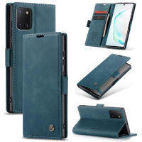 สำหรับ Samsung Galaxy Note10 Lite Caseme หนังพลิกแม่เหล็กกระเป๋าสตางค์6.7นิ้ว Auto ปิดกรณี