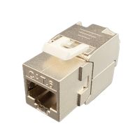 RJ45 CAT6เครื่องมือ STP Shielded Keystone Jack โมดูล Self-Locking Cat7 CAT6A CAT6สังกะสีอัลลอยด์ Network Coupler Adapter