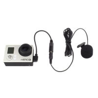 3.5 มม. Active คลิปไมโครโฟนพร้อมสายไมโครโฟนอะแดปเตอร์เสียง Mini USB สำหรับ Gopro Hero 3 3 + 4 Action Camera ชุดอุปกรณ์เสริม-Junpa