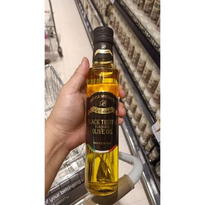 อาหารนำเข้า🌀 Italy natural olive oil mixed with black truffle hisupa pla russtichella black truffle extra virgin olive oil 250ml