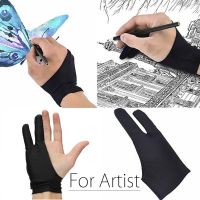 1PC Graphic Two Finger Anti-fouling Glove Tablet Artist Drawing