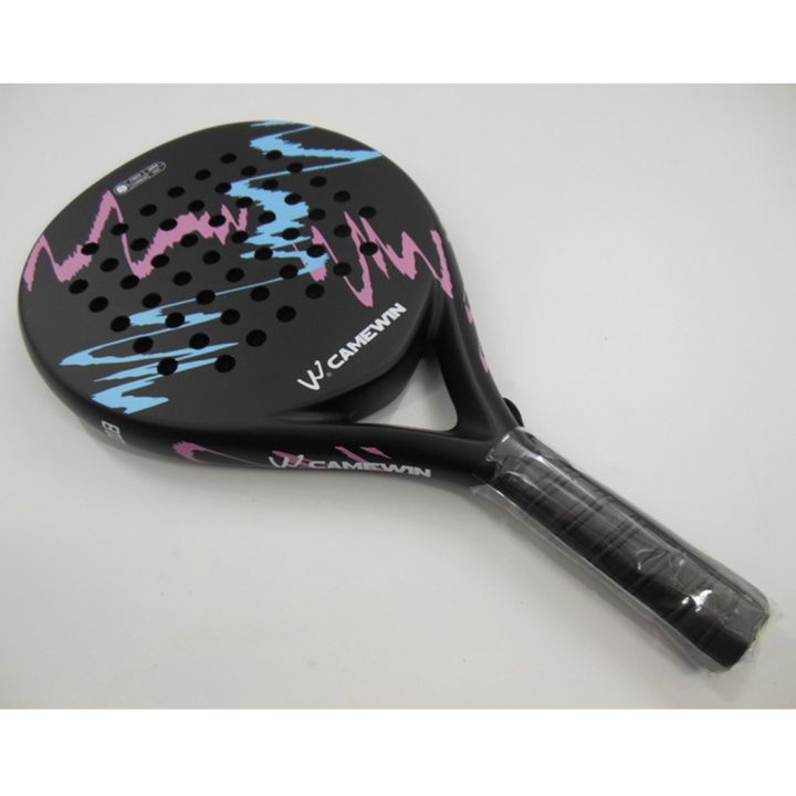 camewin-4018-padel-racket-tennis-carbon-fiber-soft-eva-face-tennis-paddle-racquet-racket-with-padle-bag-cover