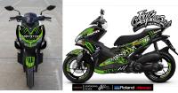 สติ๊กเกอร์ Full Body ลาย Monster เต็มคัน รถรุ่น all new yamaha Aerox 155