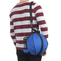 Outdoor Round Shape Volleyball Sport Shoulder Soccer Ball Bag Oxford Cloth Zipper Adjustable Messenger Bag Training Accessories