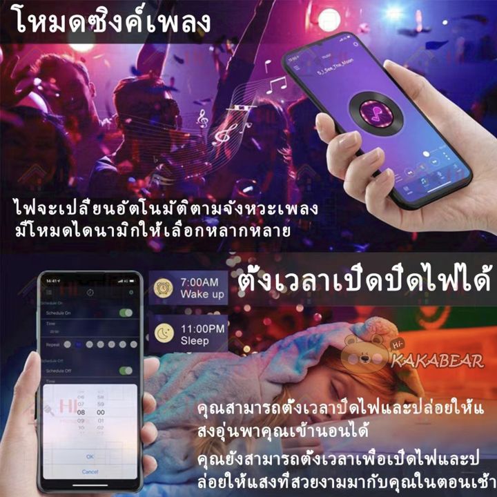 ไฟคริสมาสตไฟห้อง-จัดส่งทั่วไทย-ไฟห้อง-led-ไฟแถบเปลี่ยนสี-ไฟแถบ-rgb-ไฟริบบิ้น-5050-ไฟแถบ-led-รีโมทคอนโทรล-24-ป