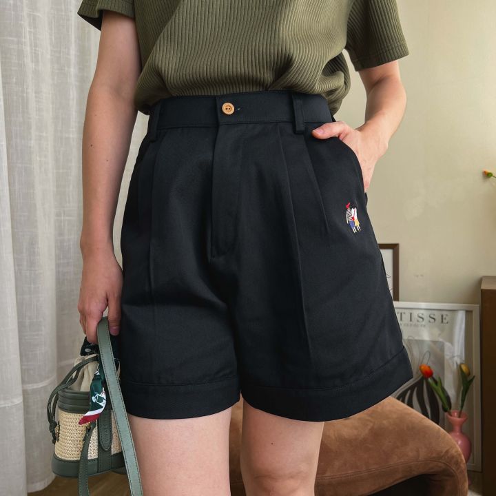 katji-พร้อมส่ง-shorts-กางเกงเอวยางหลัง-size-s-m