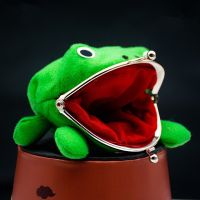 ✼◆♦ Novelty Adorable Anime Frog Wallet Coin Purse Key Chain Cute Plush Frog Cartoon Cosplay Purse For Women Bag Accessories