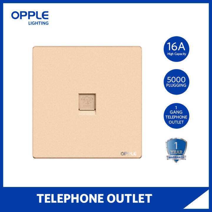 OPPLE 4 Lines Telephone Outlet Landline Outlet Lazada PH