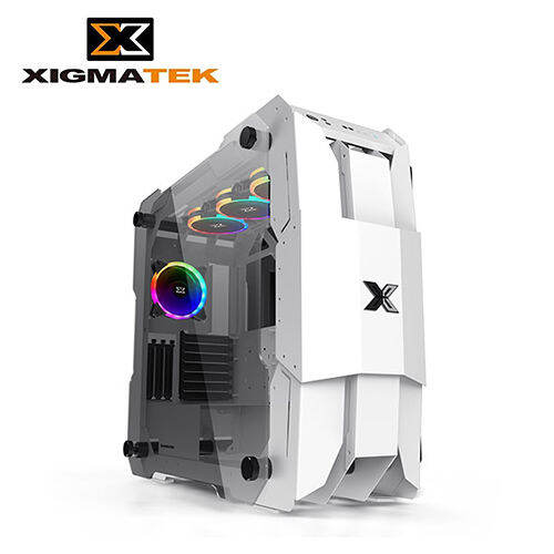 Xigmatek X7 White PC Case Super Tower / Tempered Glass Front & Left