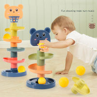 Montessori Slide Rolling Ball Toys For Babies 6 12 Months Stacking Tower Baby Development Toys Rolling Ball Baby Games Toys 1 2