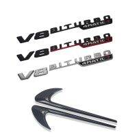 2Pcs V8 BITURBO Car Side Sticker For Mercedes Benz V8 BITURBO 4MATIC W212 W211 W210 W205 W204 W202 CLA CLS V8 BITURBO Sticker