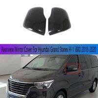 Carbon Fiber Side Door Rearview Mirror Cover Trims Car-Styling Accessories for Hyundai Grand Starex H-1 I800 2018-2020