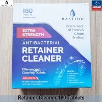 BASTION® Effervescent Cleaning Tablets Extra Strength Retainer Cleaner 180 Tablets เม็ดฟู่ทำความสะอาดรีเทนเนอร์ ฟันยาง และฟันปลอม