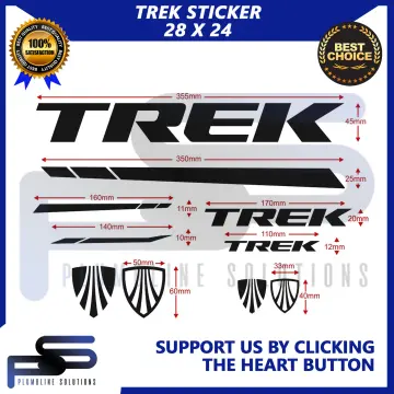 TREK cycle set. Bike stickers + FREE FRAME PROTECTOR decals. CHOOSE COLOUR
