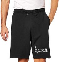 Eddany Hawaii Vintage Font Embroidered Short