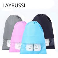 [HOT YAPJLIXCXWW 549] Layerssi ใหม่ที่เรียบง่ายถุง Drawstring กันน้ำรองเท้าถุงเก็บผ้าไม่ทอจัดระเบียบวาดกระเป๋าเบ็ดเตล็ดกรณีแพคเกจ