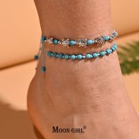 【CW】㍿▧  2Pcs/Lot Anklet Beach Turtle Set for Leg Foot Chain Jewelry