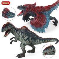 Corinada Oenux Jurassic Pyroraptor Giganotosaurus Dinosaur Brinquedo Action Figures Open Mouth Tyrannosaurus Animals Model Kid Toy Gift