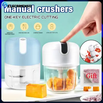 Multifunctional Portable 250ML With USB Electric Garlic Chopper Food  Vegetable Fruit Cutter Onion Dicer Slicer GREEN 