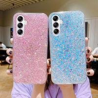 เคสโทรศัพท์ Galaxy S23 Fe S23 พิเศษultra S23+ 2023สีลูกกวาดใหม่ดีไซน์เลื่อมระยิบระยับซิลิโคนใสกันกระแทกปลอกอ่อนเคส Samsung S23 FE เคสโทรศัพท์