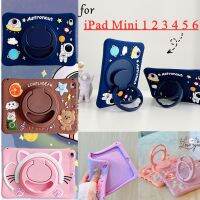 iPad mini 1 2 3 4 5 6 7.9 8.3 inch Tablet Rotate ​​degrees astronaut soft glue strap Shockproof Casing