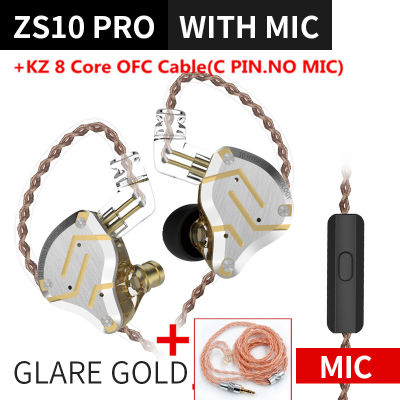 KZ ZS10 PRO 4BA+1DD HIFI Metal Headset Hybrid In-ear Earphone Sport Noise Cancelling Headset KZ ZSN PRO ZST AS16 AS12 AS10 C16