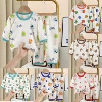 【Ready Stock】 ▼ C22 BBKid ?️ 6M-7Y Kid Cotton Pyjamas Set Sleepwear Set ZX001