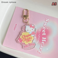 Dream nylone พวงกุญแจการ์ตูน Anime Kuromi Sanrio พวงกุญแจ My Melody Cinnamoroll กระเป๋านักเรียนตุ๊กตาตกแต่งจี้สำหรับของขวัญเด็กผู้หญิง