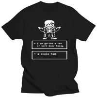 Game Undertale T Shirt Skull Brother Sans Papyrus Cartoon Printed Black T Shirts Short Sleeve Tees O Neck Mens T shirts Fashion XS-6XL