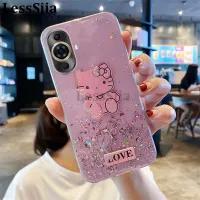 เคสมือถือสำหรับ Huawei Nova 11ฝาหลังประกายเปลือกหอยรูปดาวคิตตี้นิ่มรูปการ์ตูนน่ารักซิลิโคนป้องกันการตกสำหรับเคสใส่โทรศัพท์ Huawei Nova 11 Pro