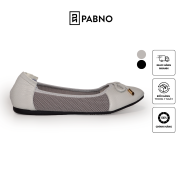 Giày búp bê nữ PABNO da thật đế cao su phối lưới PN20005