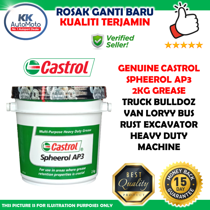 Genuine Castrol Spheerol AP3 Multi-Purpose Lithium Heavy Duty Grease ...