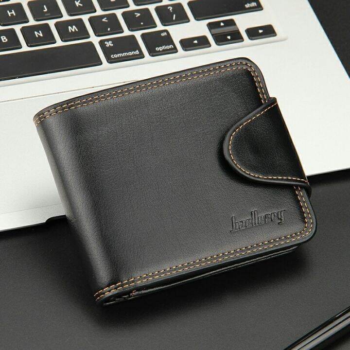 layor-wallet-กระเป๋าสตางค์ผู้ชายขนาดเล็กมีซิป-ซองใส่บัตรเครดิตกระเป๋าสตางค์ใส่เหรียญผู้ชายหนังทำมือแบรนด์หรูกระเป๋าถือคลัทช์สีดำ