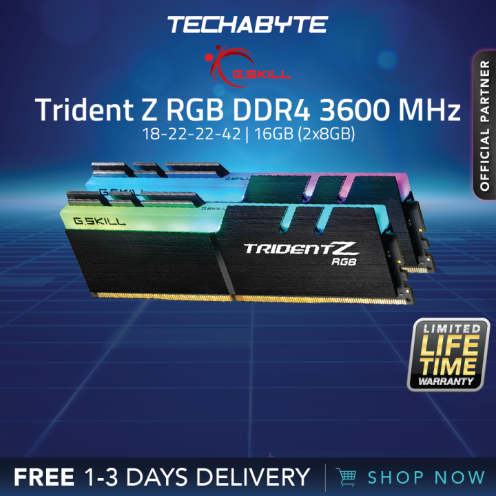 G.Skill 32GB Trident Z NEO RGB DDR4 3600MHz PC4-28800 CL14