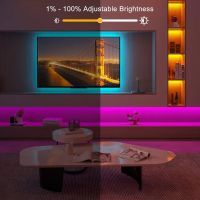 【ซื้อเพิ่มเติม &amp; ประหยัด】5M RGB แท่งไฟ Led 5V USB RGB ริ้วสายไฟ USB ไฟ LED ริบบิ้นริ้วสายไฟหน้าจอทีวีตั้งโต๊ะ Lampu Belakang ริบบิ้นไดโอดแบบยืดหยุ่นสำหรับห้อง5050 Luces Led Hiasan Kamar เล่นเกมบลูทูธพร้อมตัวควบคุม