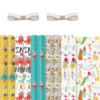 10Pcs Wrapping Paper Sheets for Kids,Birthday Party Wrapping Paper ,Present