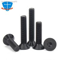 ✔₪✽ DIN7991 M2 M3 M4 M5 M6 M8 M10 M12 Black 10.9 Alloy Steel Hex Hexagon Socket Countersunk Head Cap Machine Screws Flat Allen Bolt