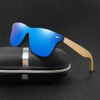 Wood Sunglasses Men Women Square Bamboo Women for Women Men Mirror Sun Glasses Oversize Retro De Sol Masculino Handmade Cycling Sunglasses