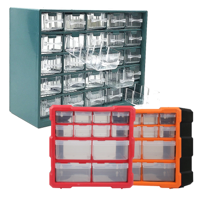 Drawer Plastic Parts Storage Box Multiple Compartments Hardware Parts Box Craft Cabinet Tool Components Container Toolbox Organize Wall-Mounted Tool Case