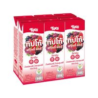 ทิปโก้ ฟรุ๊ตตี้ มิกซ์ น้ำผลไม้รสมิกซ์เบอร์รี่ 225 มล. แพ็ค 6 กล่อง Tipco Fruity Mix Berry225 ml x 6 โปรโมชันราคาถูก เก็บเงินปลายทาง