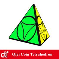 QiYi Coin Pyraminx Magic Speed Cube Stickerless Professional Fidget Toys QiYi Coin Pyramid Cubo Magico Puzzle Brain Teasers